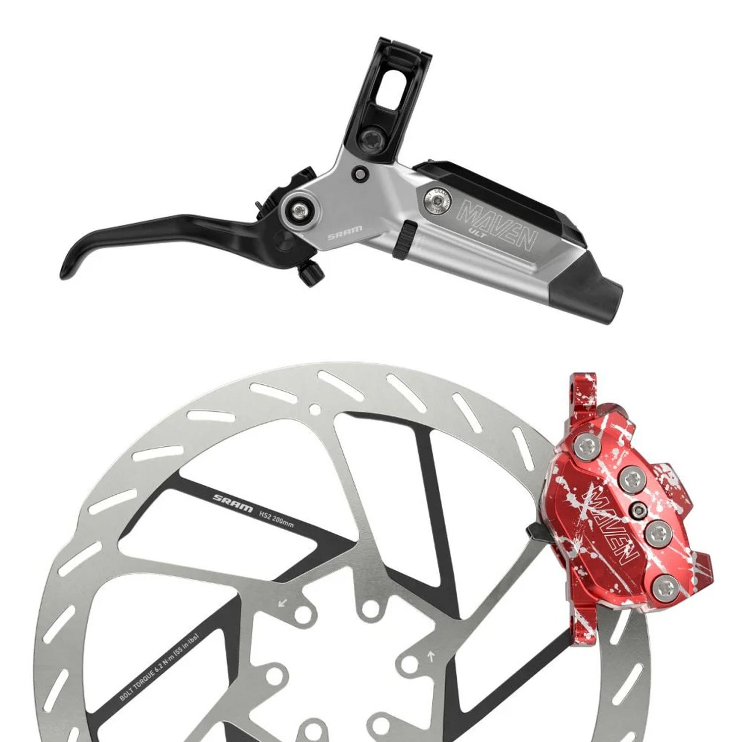 Sram Db Maven Ultimate (Splash Red) Stealth Expert Kit Alum Lever - Ultimate Cycles Nowra