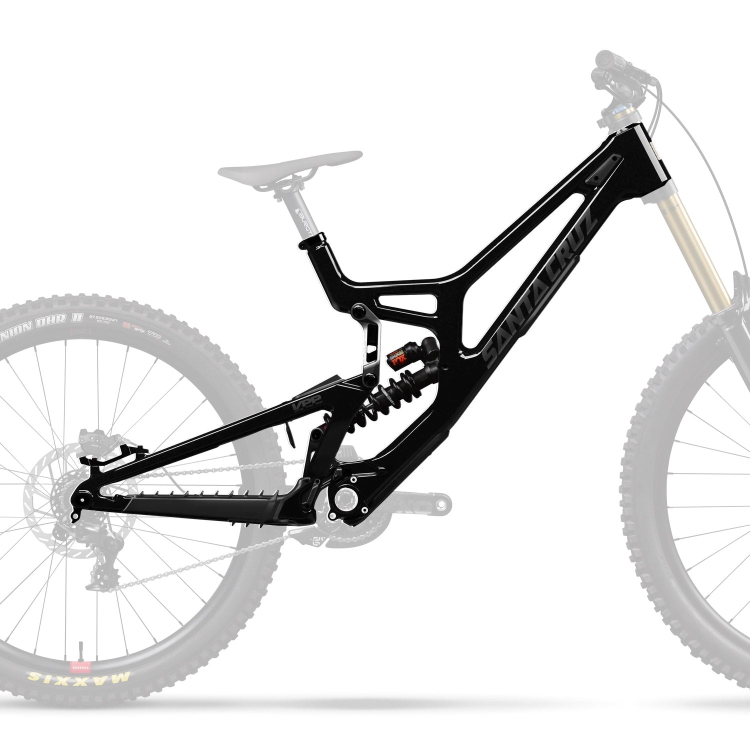 Santa Cruz V10 8 CC Frame SC26 Gloss Black Sparkle - Ultimate Cycles Nowra