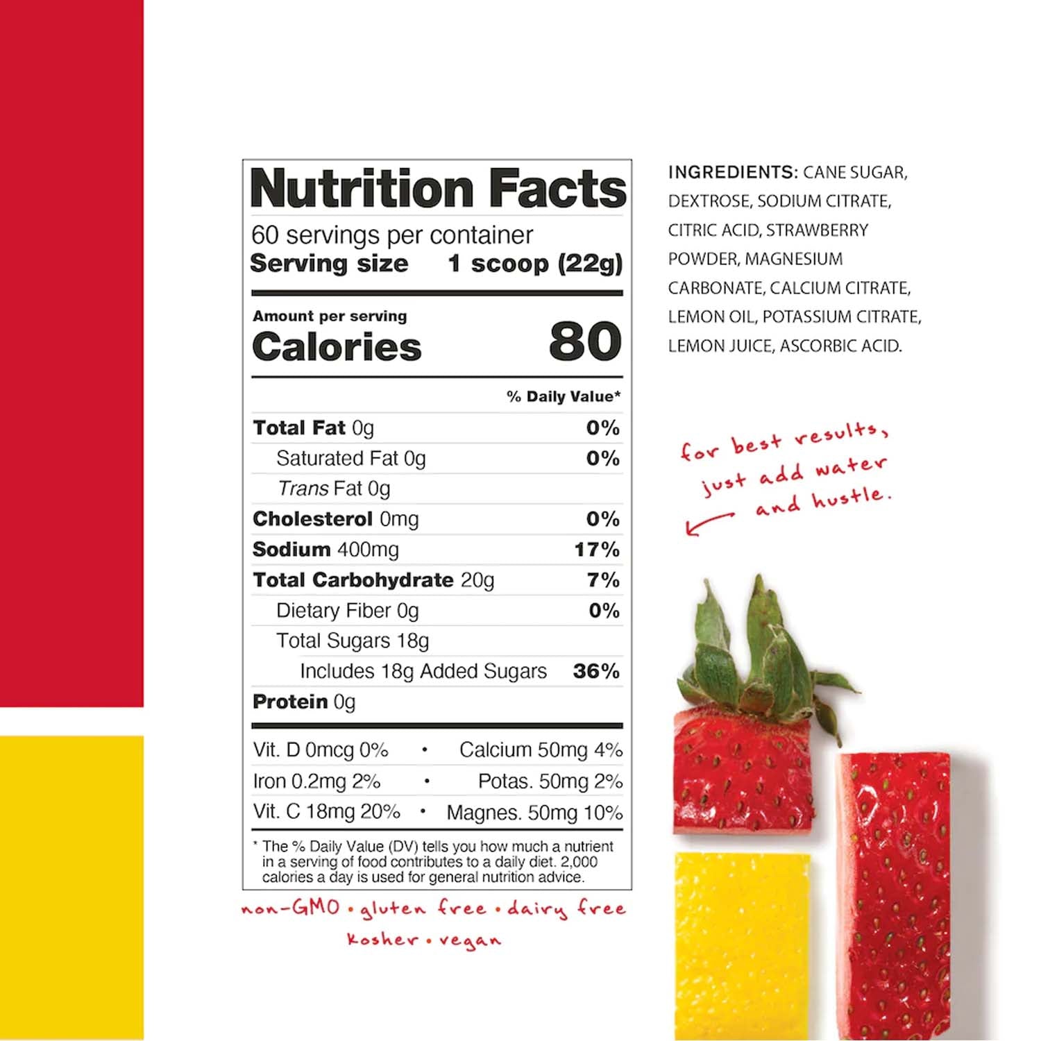 Skratch Labs Sport Hydration Mix Strawberry Lemonade 440g - Ultimate Cycles Nowra