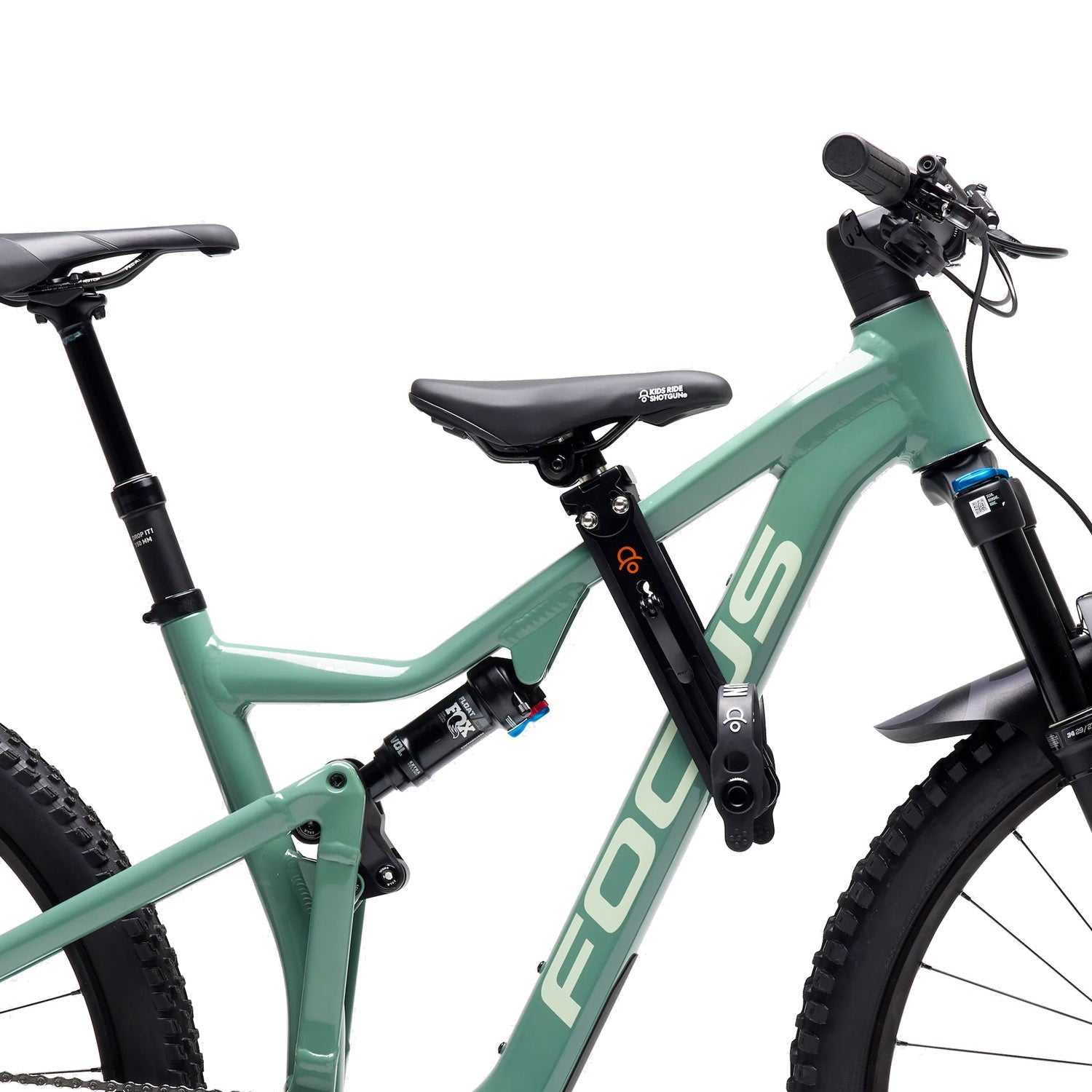 Shotgun Mtb Kids Seat Blk - Ultimate Cycles Nowra