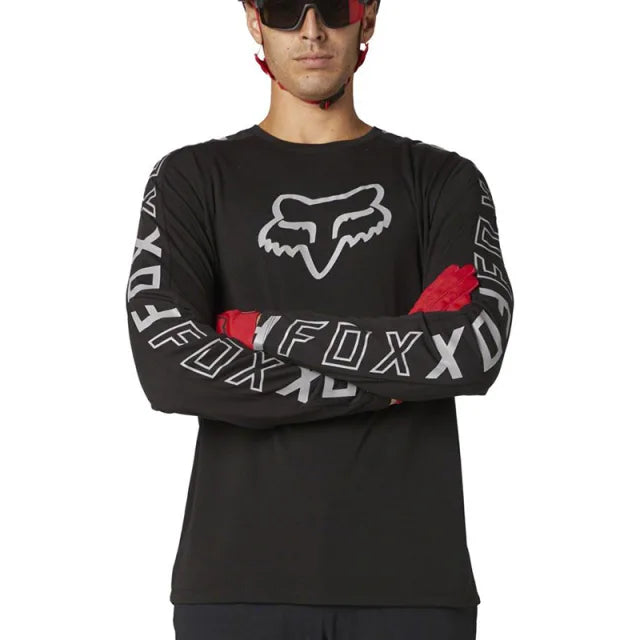 Fox Ranger Dr Ls Jsy Blk - Ultimate Cycles Nowra