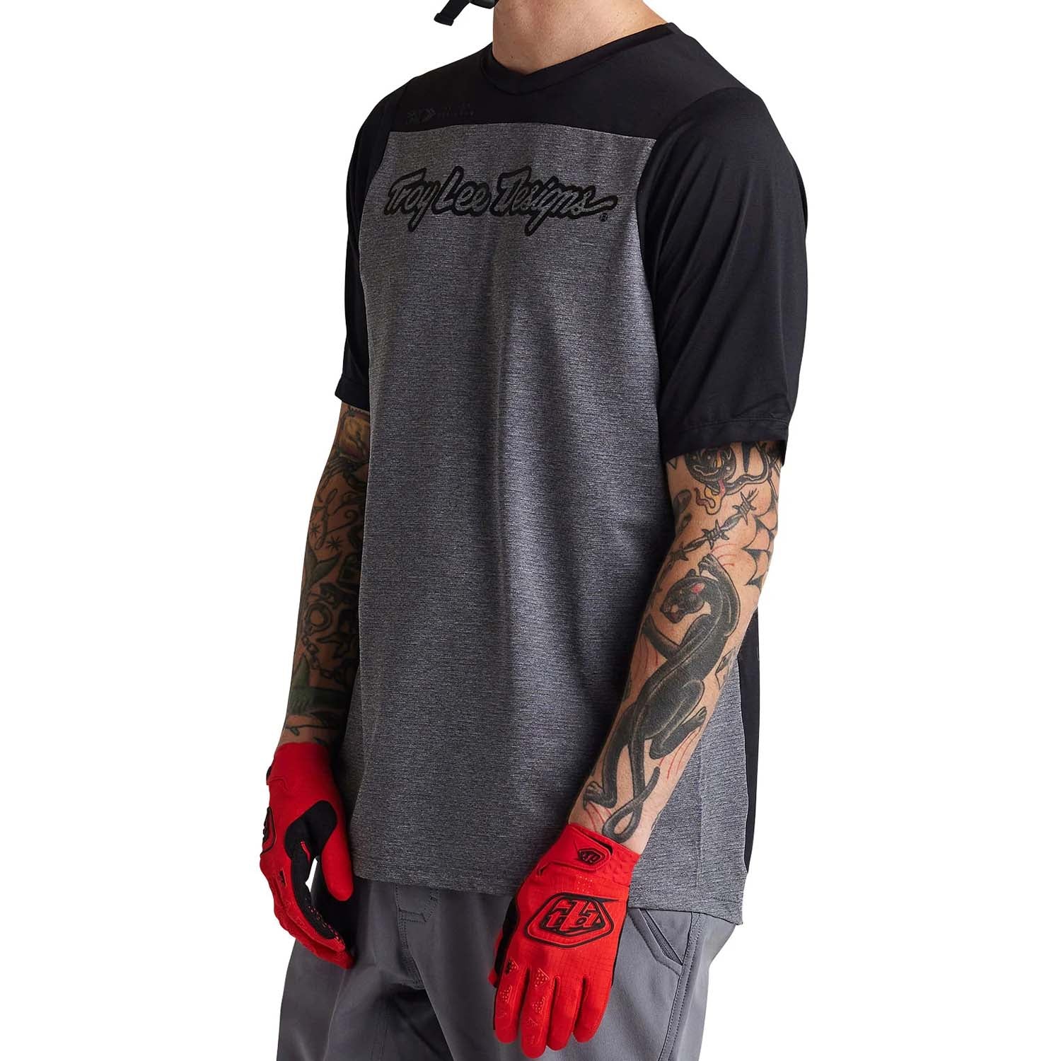 Tld 24.1 Skyline Ss Jersey Signature Htr Grey/black - Ultimate Cycles Nowra