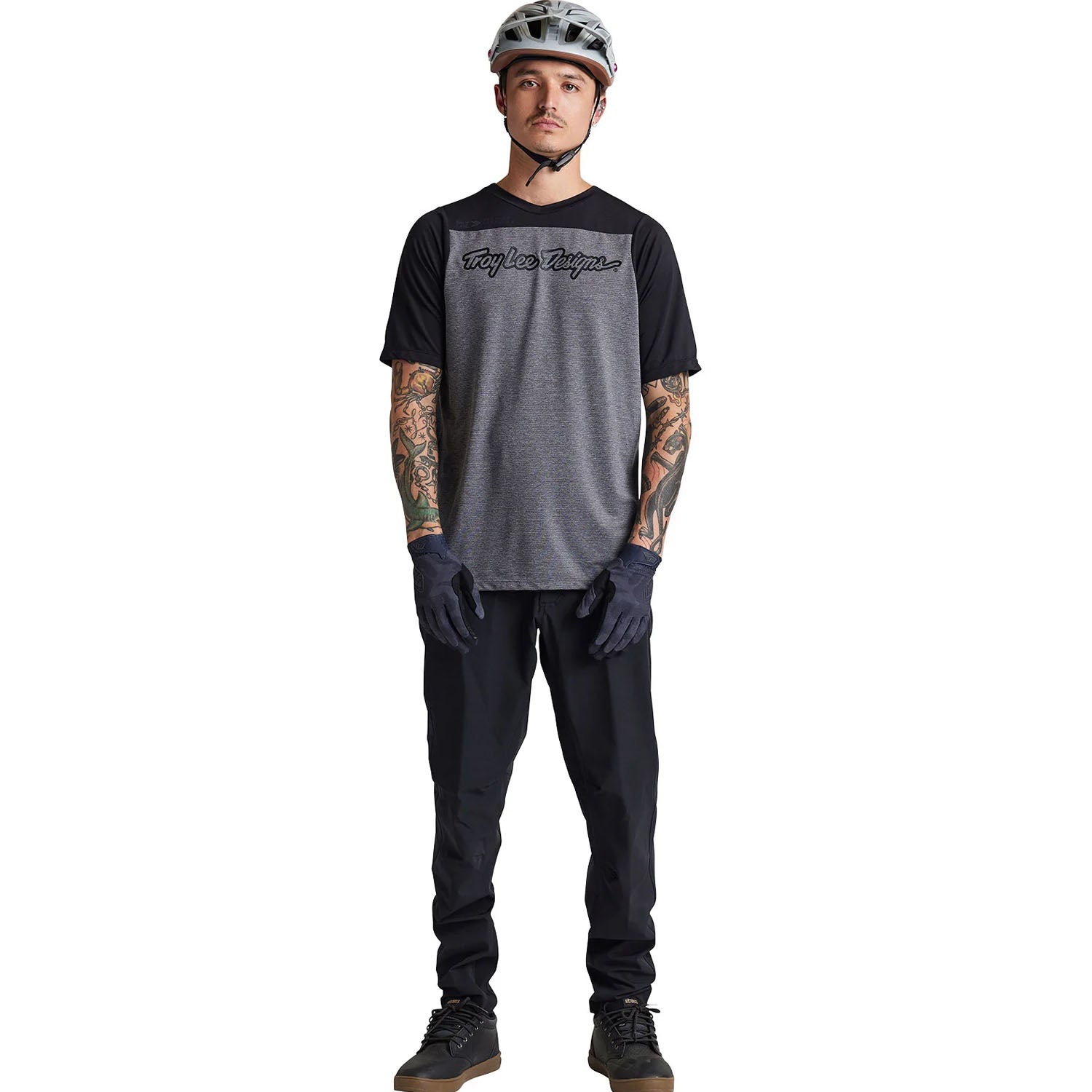 Tld 24.1 Skyline Ss Jersey Signature Htr Grey/black - Ultimate Cycles Nowra