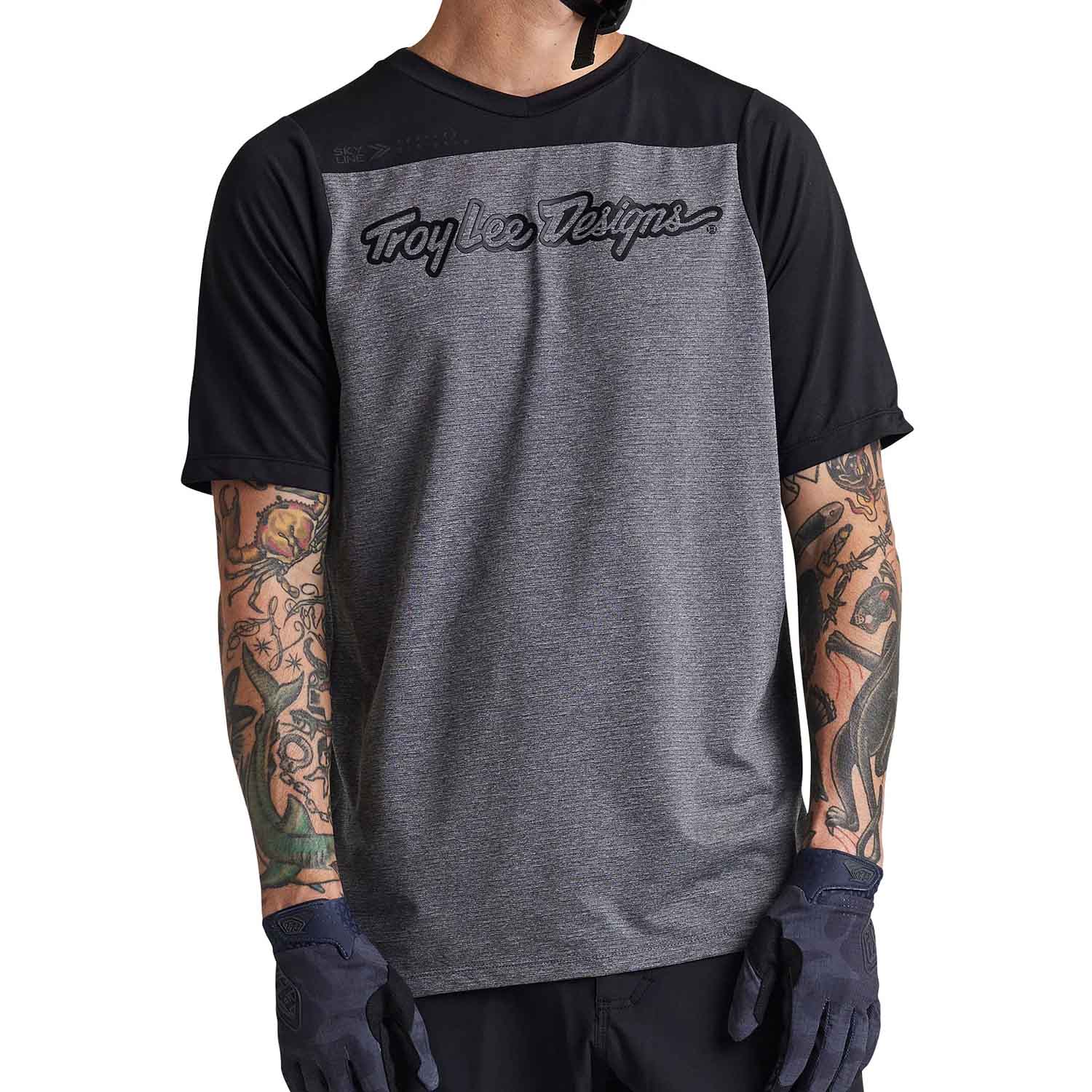 Tld 24.1 Skyline Ss Jersey Signature Htr Grey/black - Ultimate Cycles Nowra