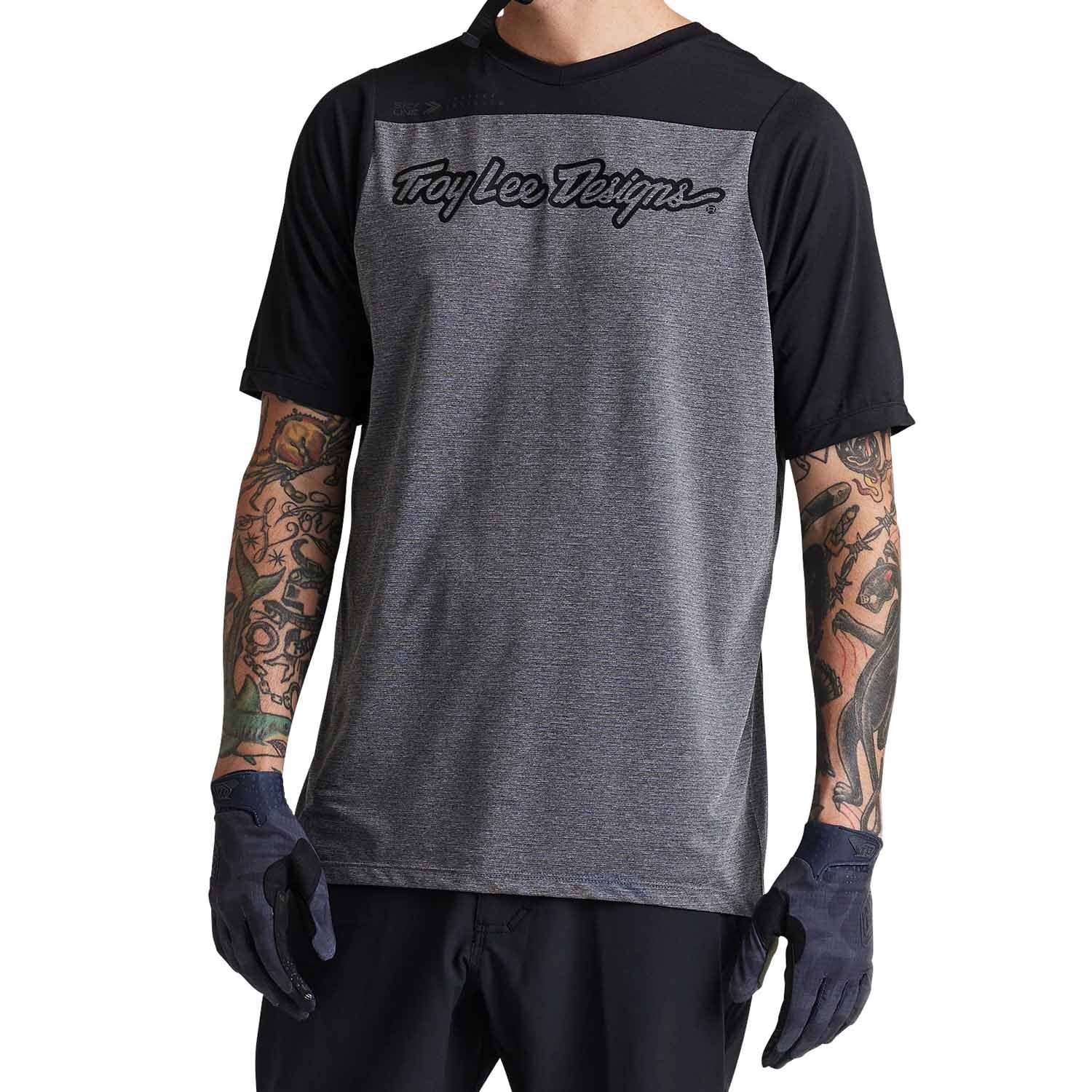 Tld 24.1 Skyline Ss Jersey Signature Htr Grey/black - Ultimate Cycles Nowra