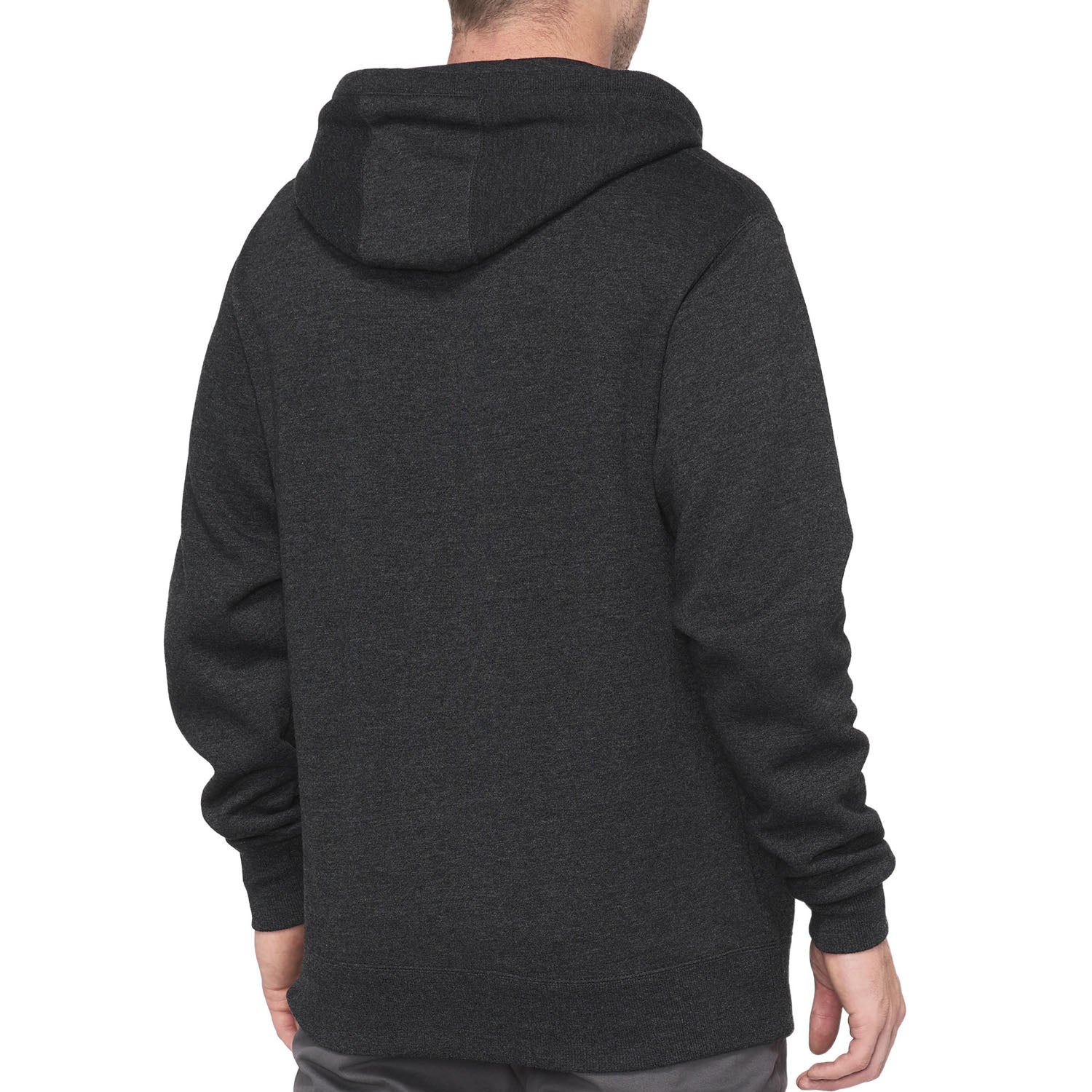 100% Syndicate Zip Hooded Fleece Blk/hthr - Ultimate Cycles Nowra