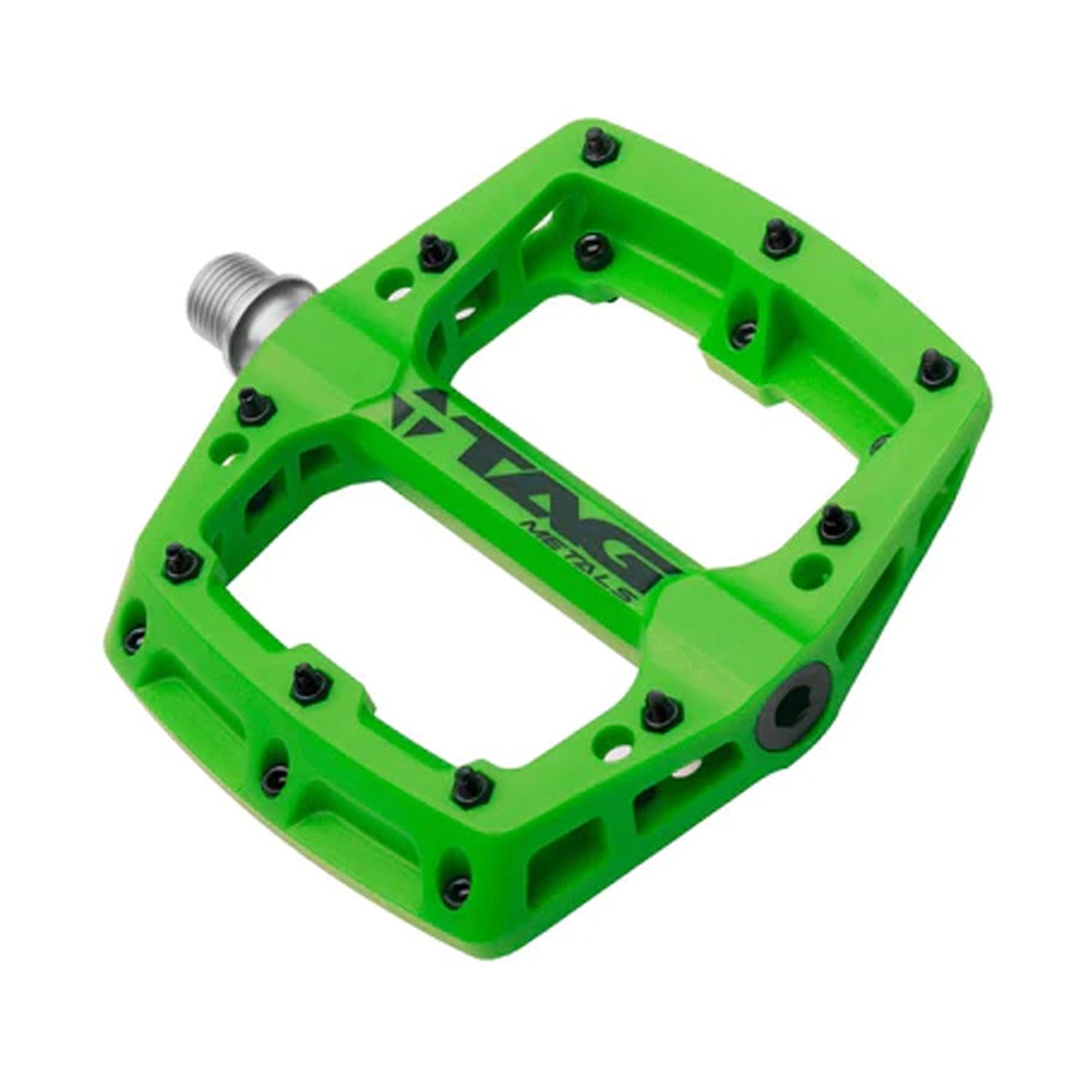 Tag Metals T3 Nylon Pedal Green - Ultimate Cycles Nowra