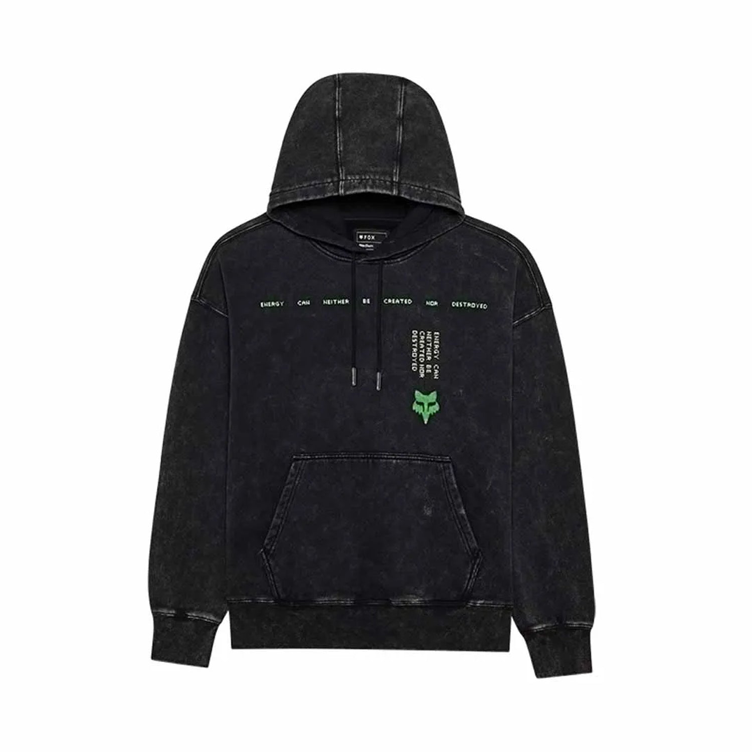 Fox Throttle Oversized Fleece Po Blk - Ultimate Cycles Nowra