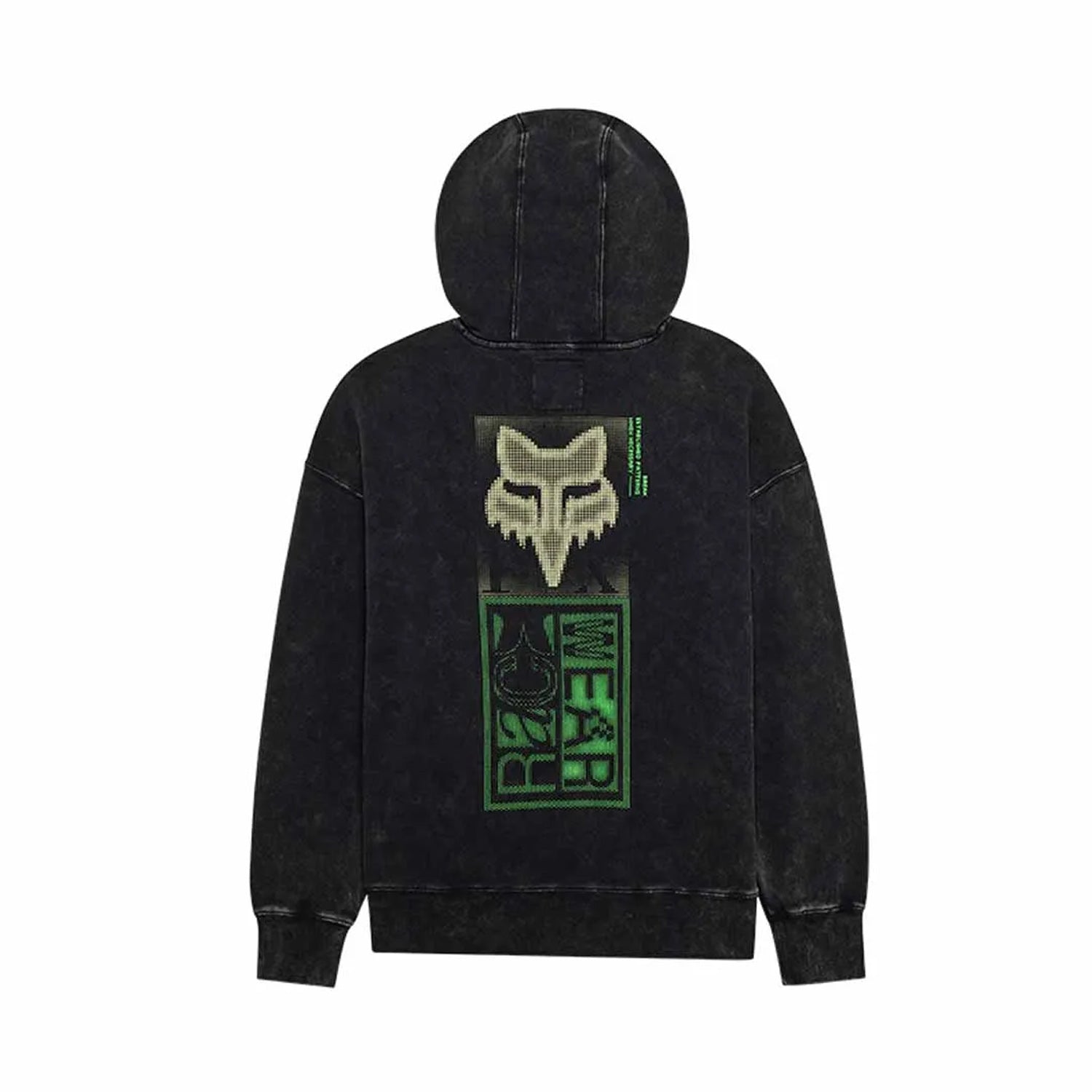Fox Throttle Oversized Fleece Po Blk - Ultimate Cycles Nowra