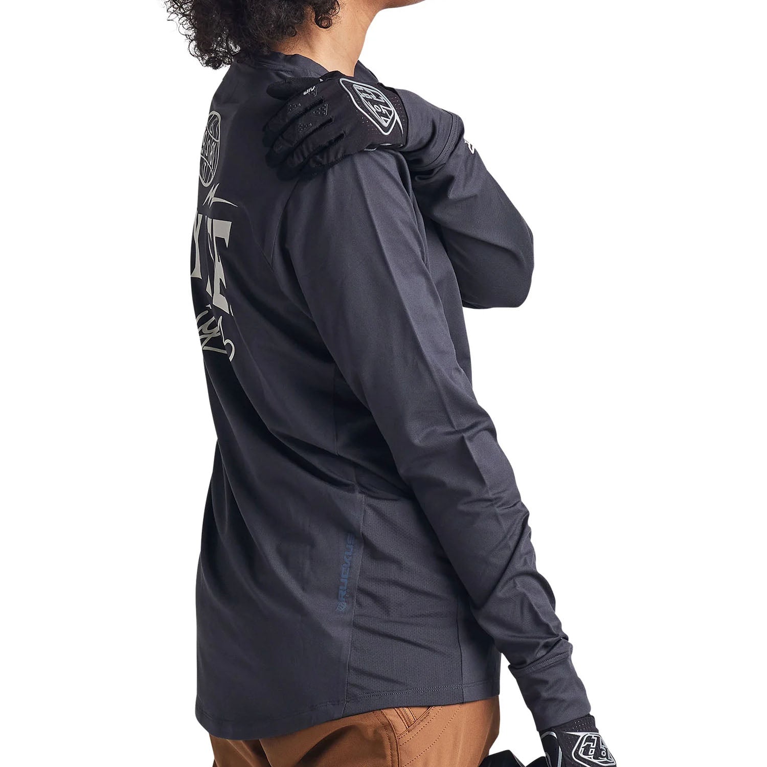 Tld 24.1 Ruckus Ride Ls Tee Bolts Carbon - Ultimate Cycles Nowra