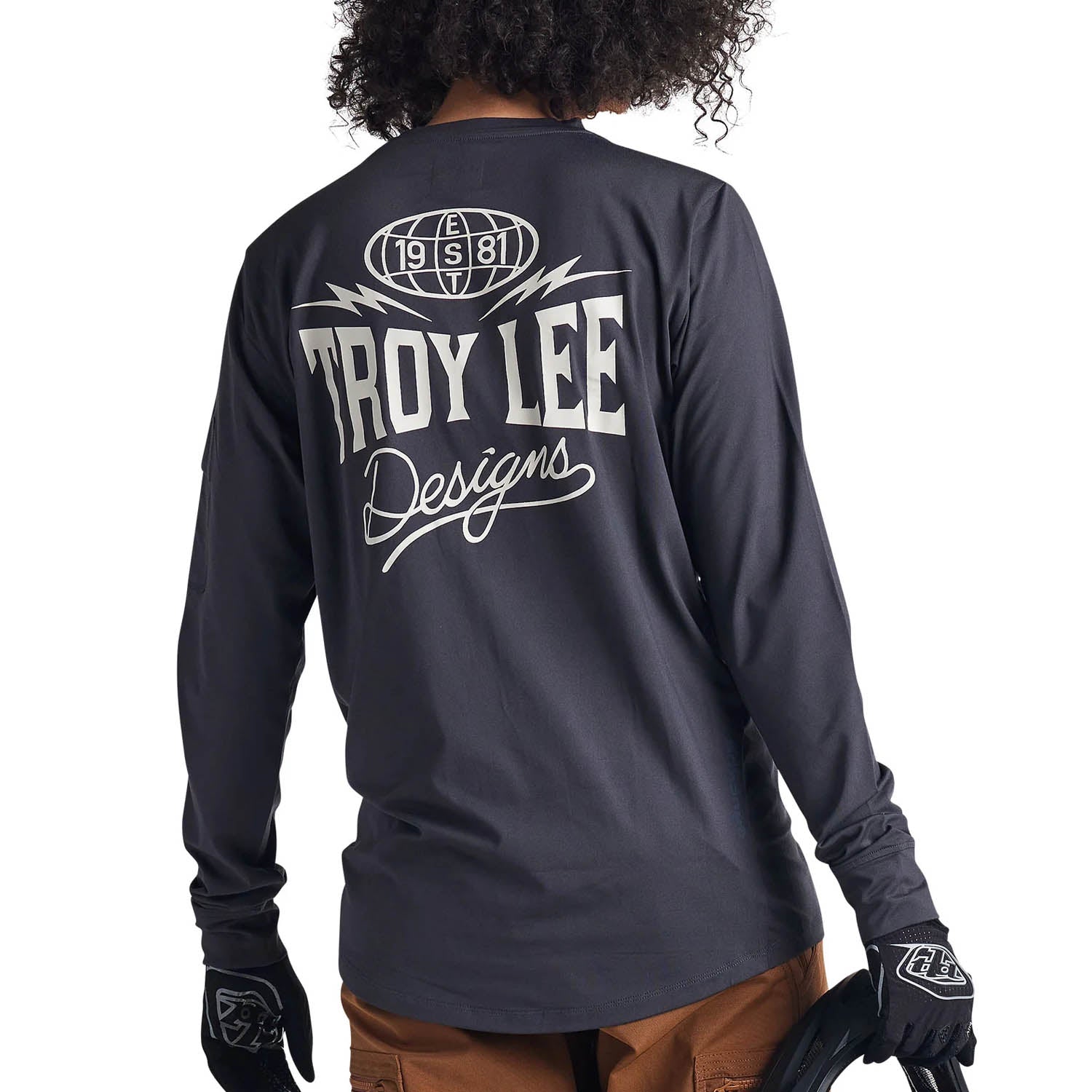 Tld 24.1 Ruckus Ride Ls Tee Bolts Carbon - Ultimate Cycles Nowra