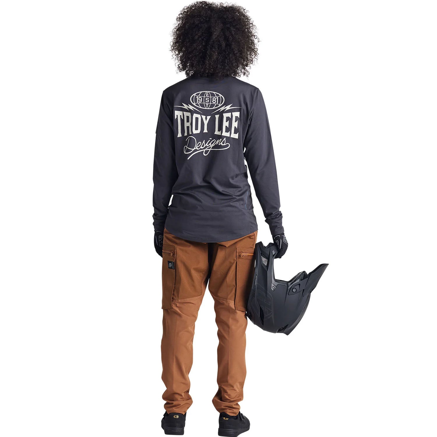 Tld 24.1 Ruckus Ride Ls Tee Bolts Carbon - Ultimate Cycles Nowra