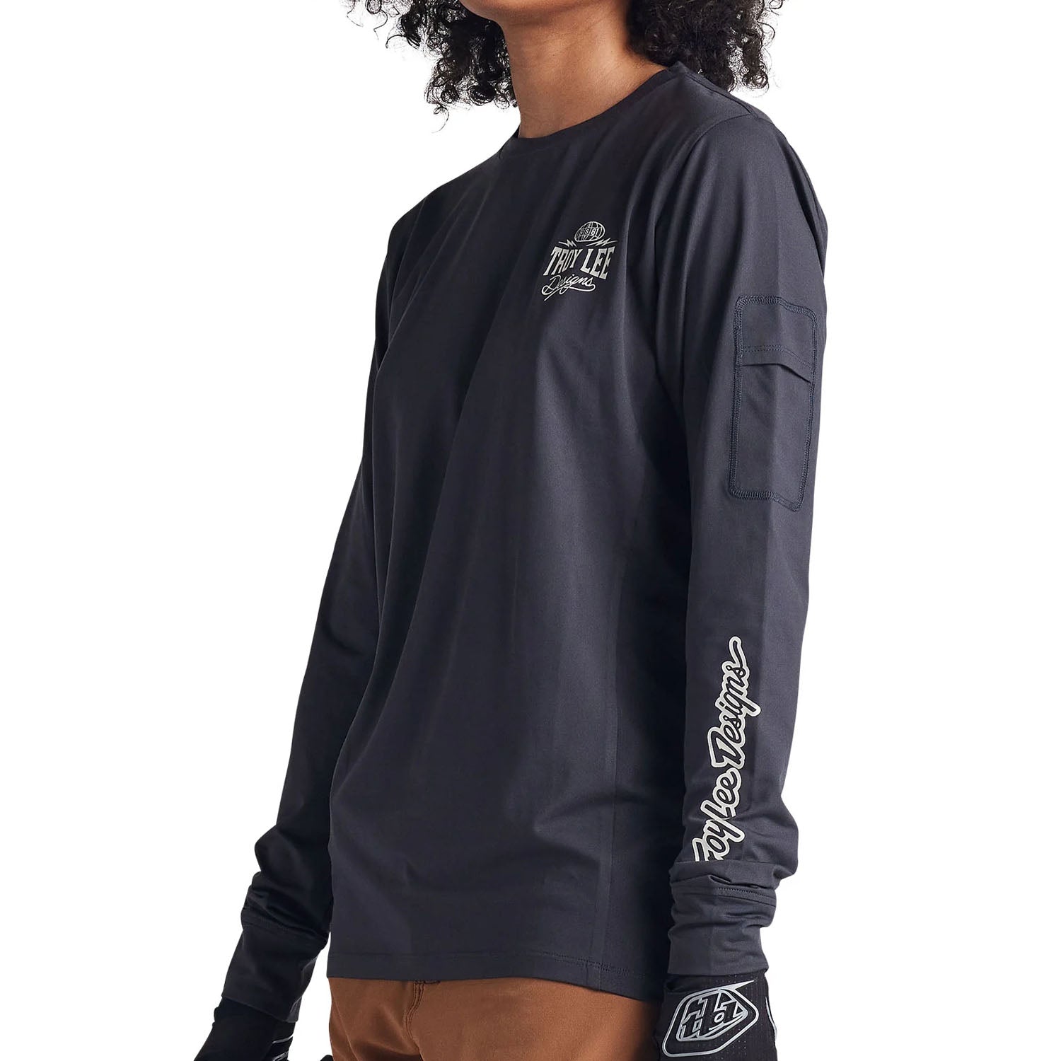 Tld 24.1 Ruckus Ride Ls Tee Bolts Carbon - Ultimate Cycles Nowra
