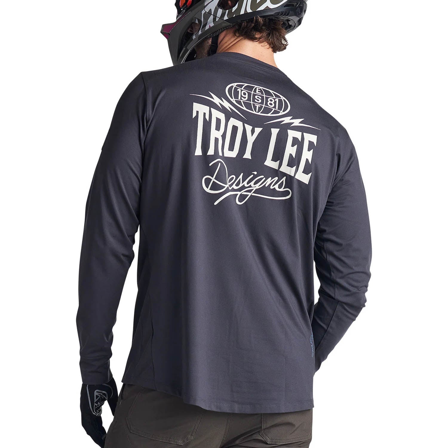 Tld 24.1 Ruckus Ride Ls Tee Bolts Carbon - Ultimate Cycles Nowra