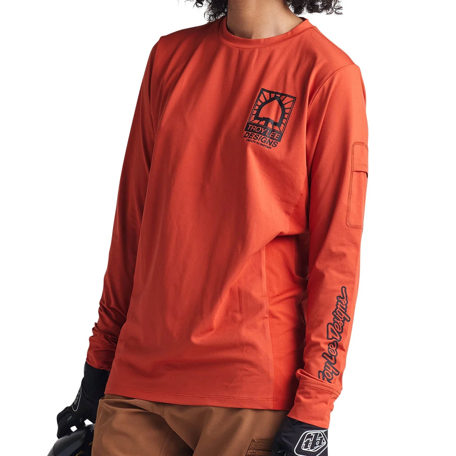 Tld 24.1 Ruckus Ride Ls Tee Create To Destroy Brick - Ultimate Cycles Nowra