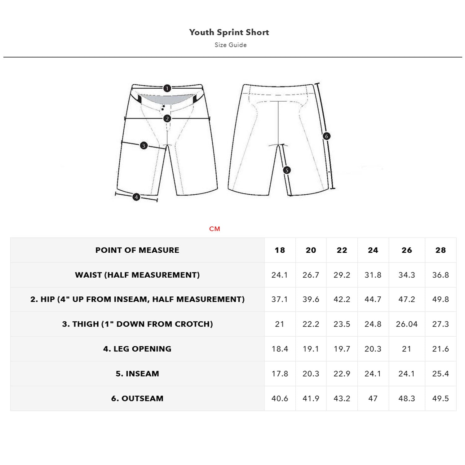 Tld 24.1 Yth Sprint Short Black - Ultimate Cycles Nowra