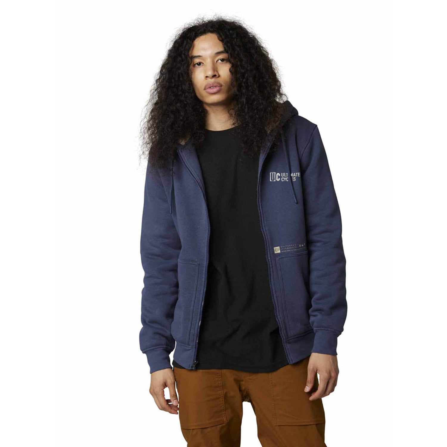 UC Merch Fox Geology Fleece Hoodie Cobalt Blue - Ultimate Cycles Nowra