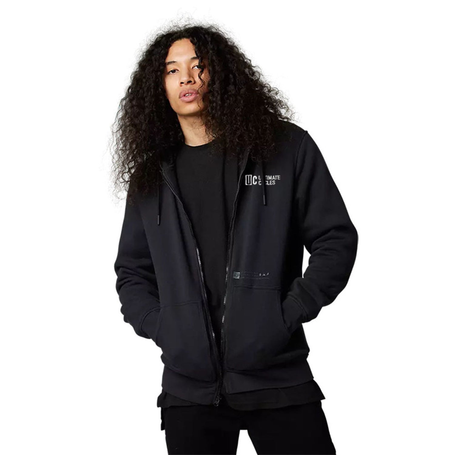 UC Merch Fox Geology Fleece Hoodie Black - Ultimate Cycles Nowra