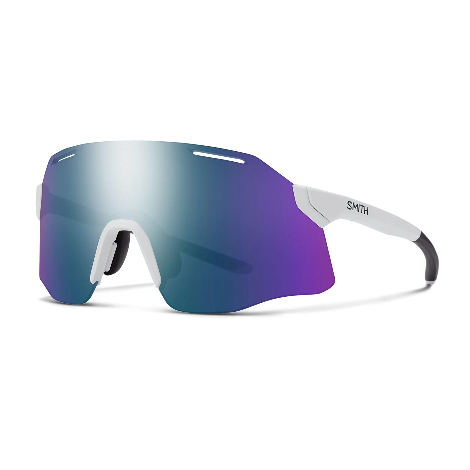 Smith Vert Pivlock Glasses White Di Violet Mirror Lense Cp - Ultimate Cycles Nowra
