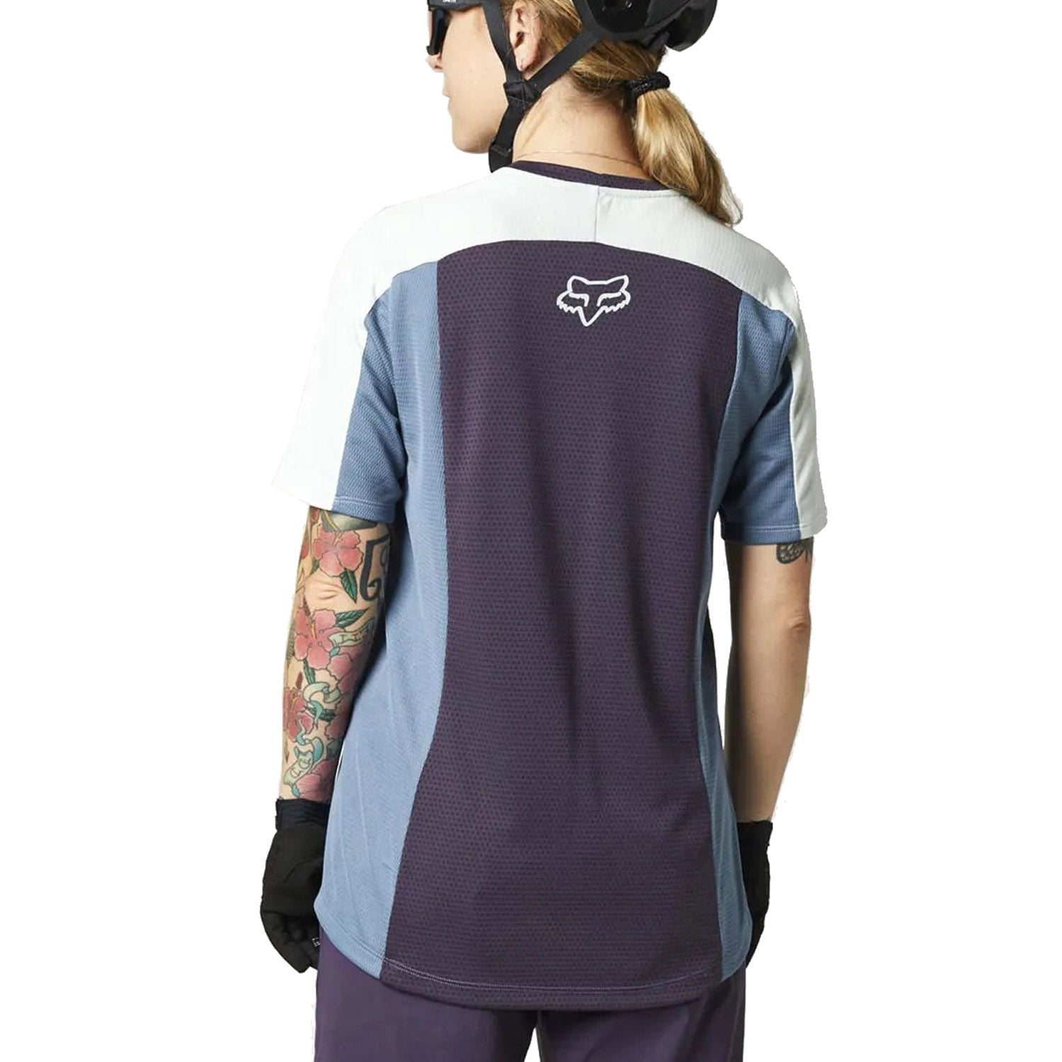 Fox W Defend Ss Jersey Dark Purple - Ultimate Cycles Nowra
