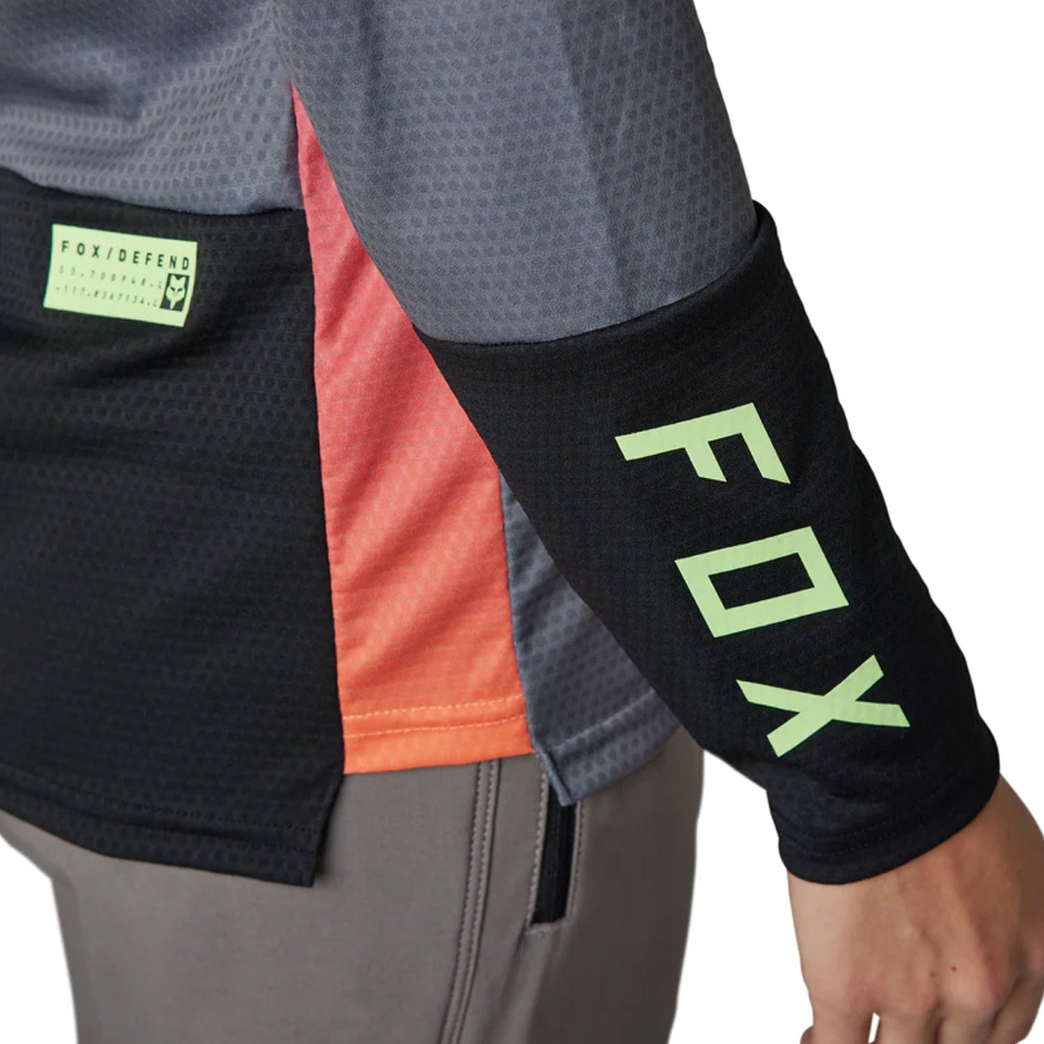 Fox Wmn Defend Race Ls Jersey Pewter - Ultimate Cycles Nowra