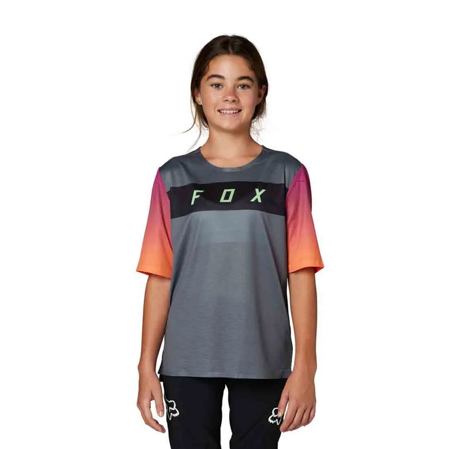 Fox Yth Flexair Ss Jersey Pewter - Ultimate Cycles Nowra