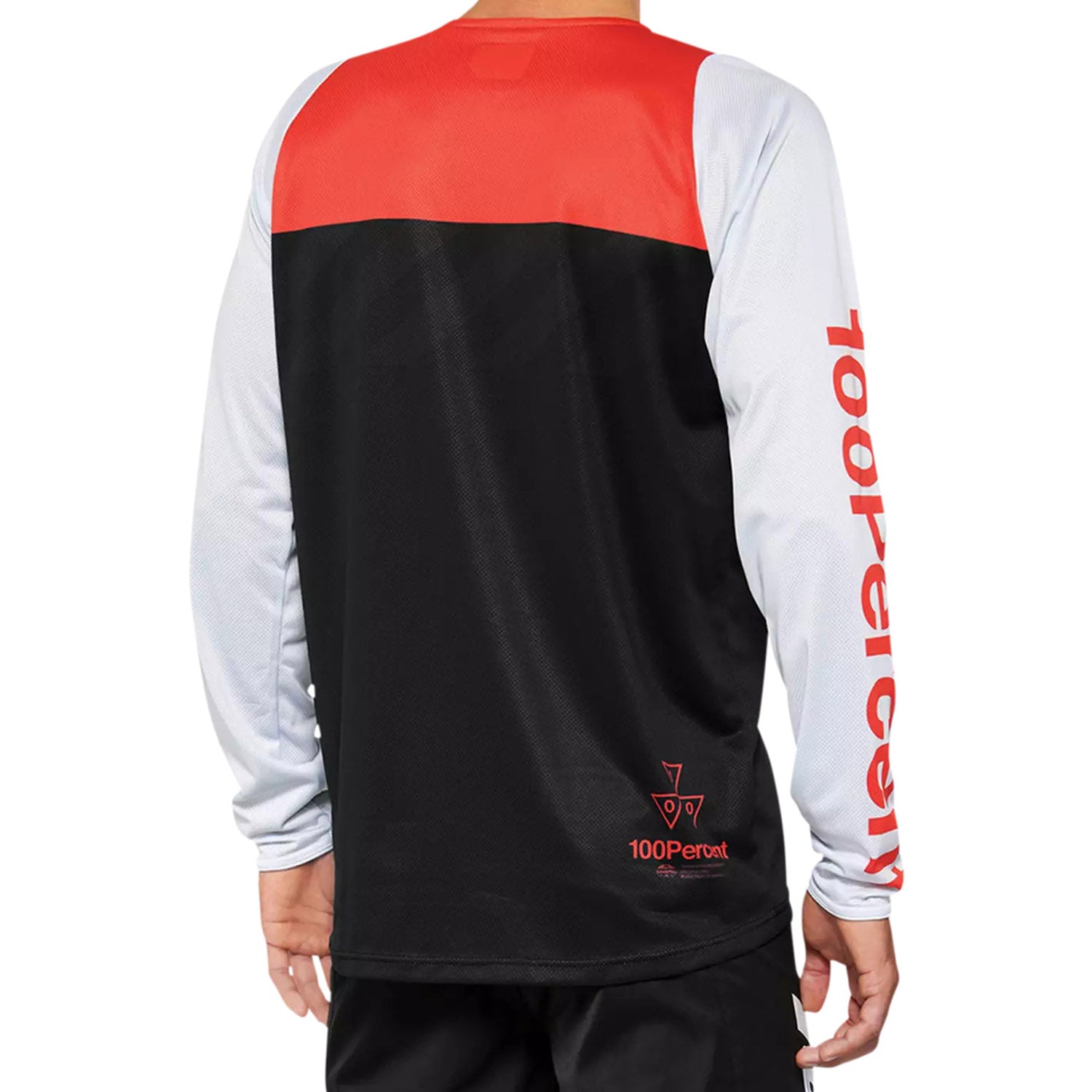 100% R-Core LS Jersey Black / Racer red - Ultimate Cycles Nowra
