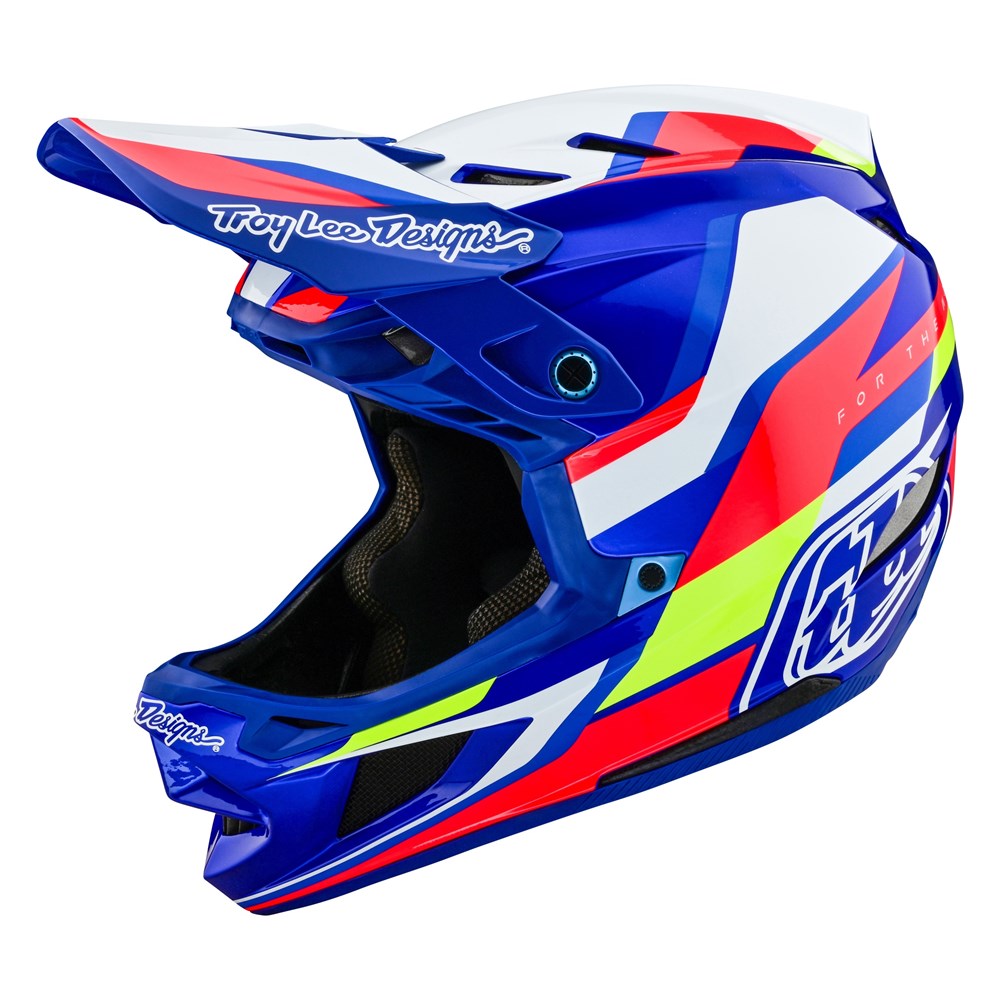 Tld 24.1 D4 Composite As Helme Omega White / Blue Xlg / 2Xl - Ultimate Cycles Nowra