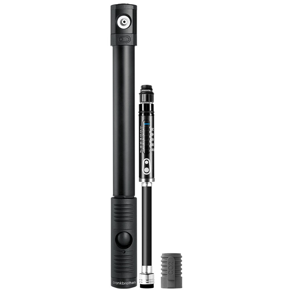 Crankbrothers Pump Klic Hand Hp Gauge W/ Co2 Midnight Edition - Ultimate Cycles Nowra