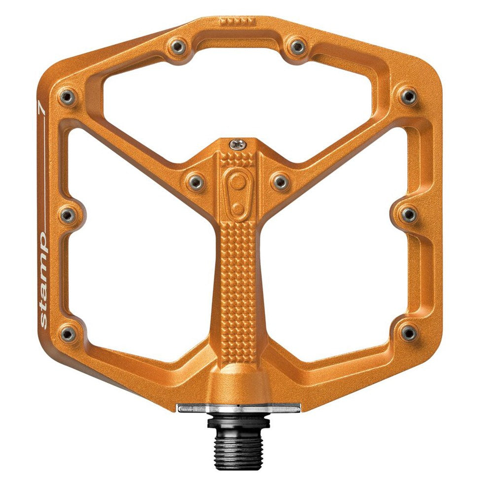 Crankbrothers Pedal Stamp 7 Large Orange - Ultimate Cycles Nowra
