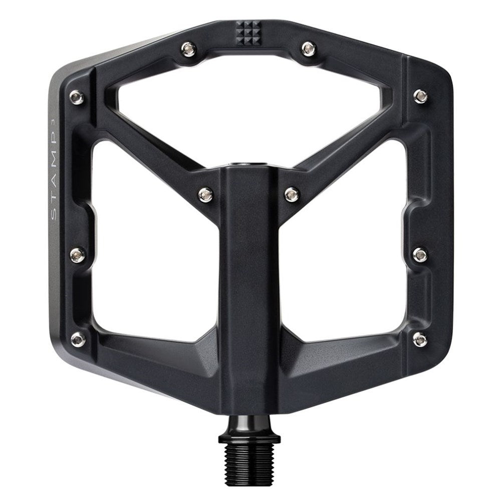 Crankbrothers Pedal Stamp 3 Large Gen 2 Black Magnesium - Ultimate Cycles Nowra
