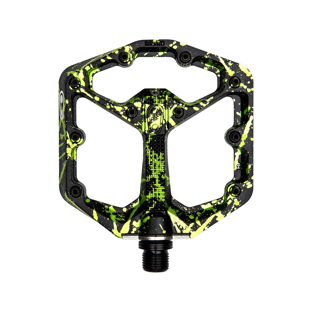 Crankbrothers Pedal Stamp 7 Small Ltd Edition Splatter Green - Ultimate Cycles Nowra