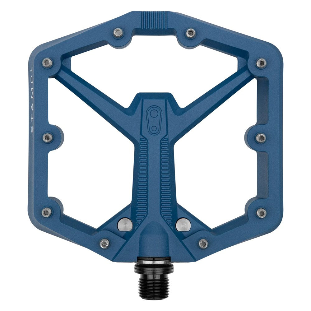 Crankbrothers Pedal Stamp 1 Large Gen 2 Blue - Ultimate Cycles Nowra