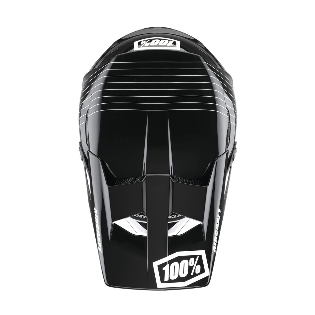 100% Aircraft Helmet Composite Silo Black - Ultimate Cycles Nowra