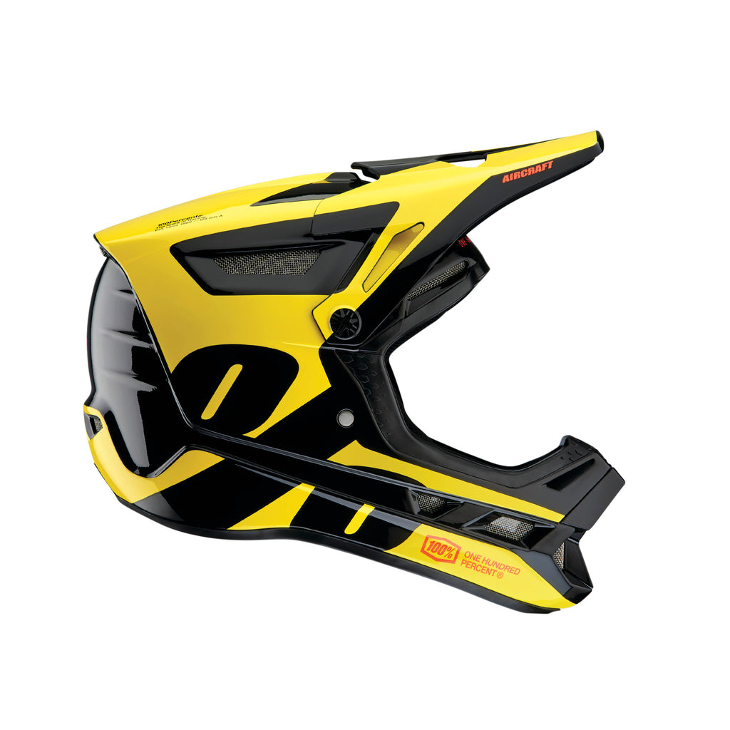 100% Aircarft Helmet Composite Ltd Neon Yellow - Ultimate Cycles Nowra