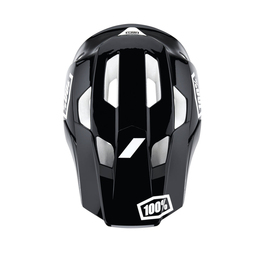 100% Trajecta Helmet Fidlock Black / White - Ultimate Cycles Nowra