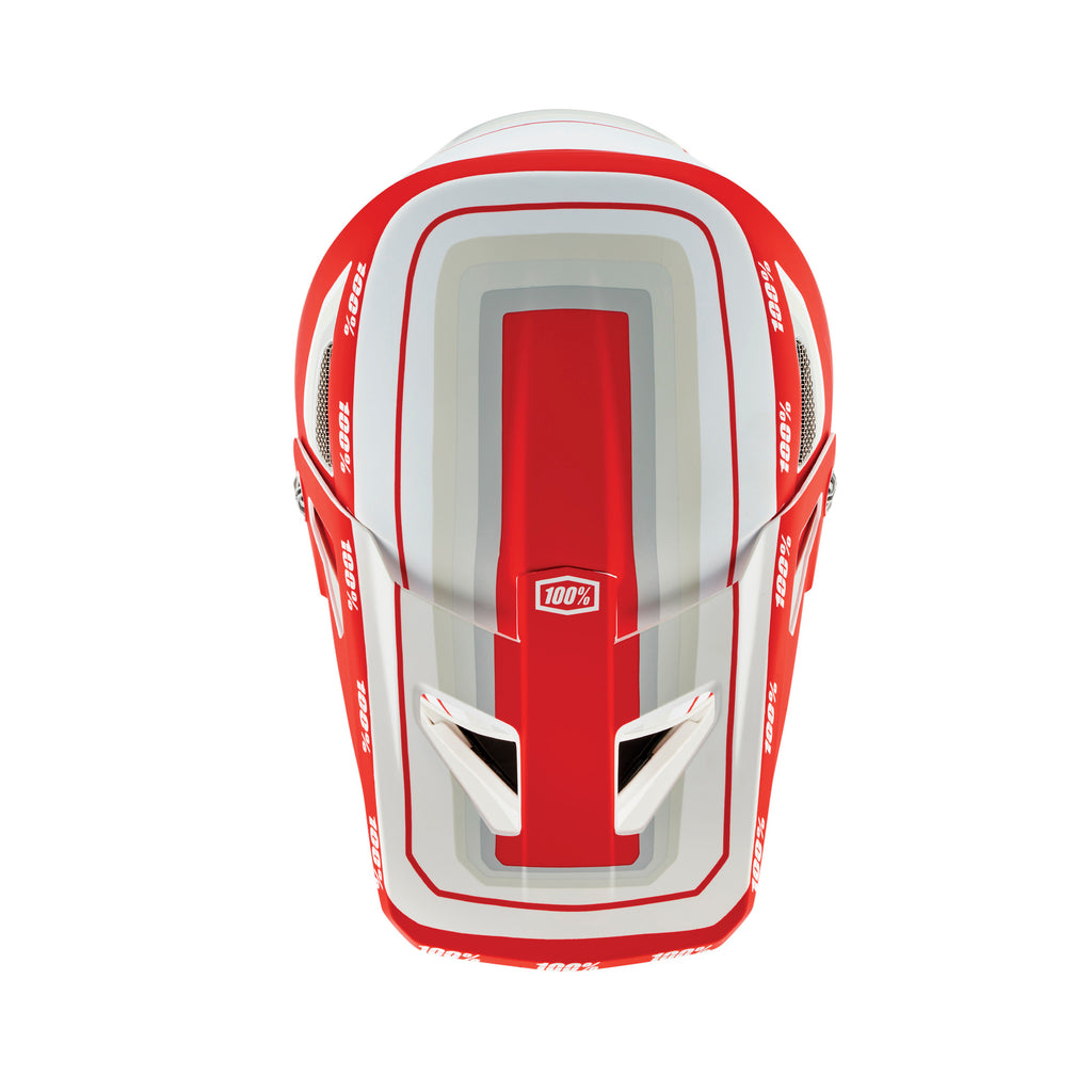 100% Status Helmet Topenga Red/white - Ultimate Cycles Nowra