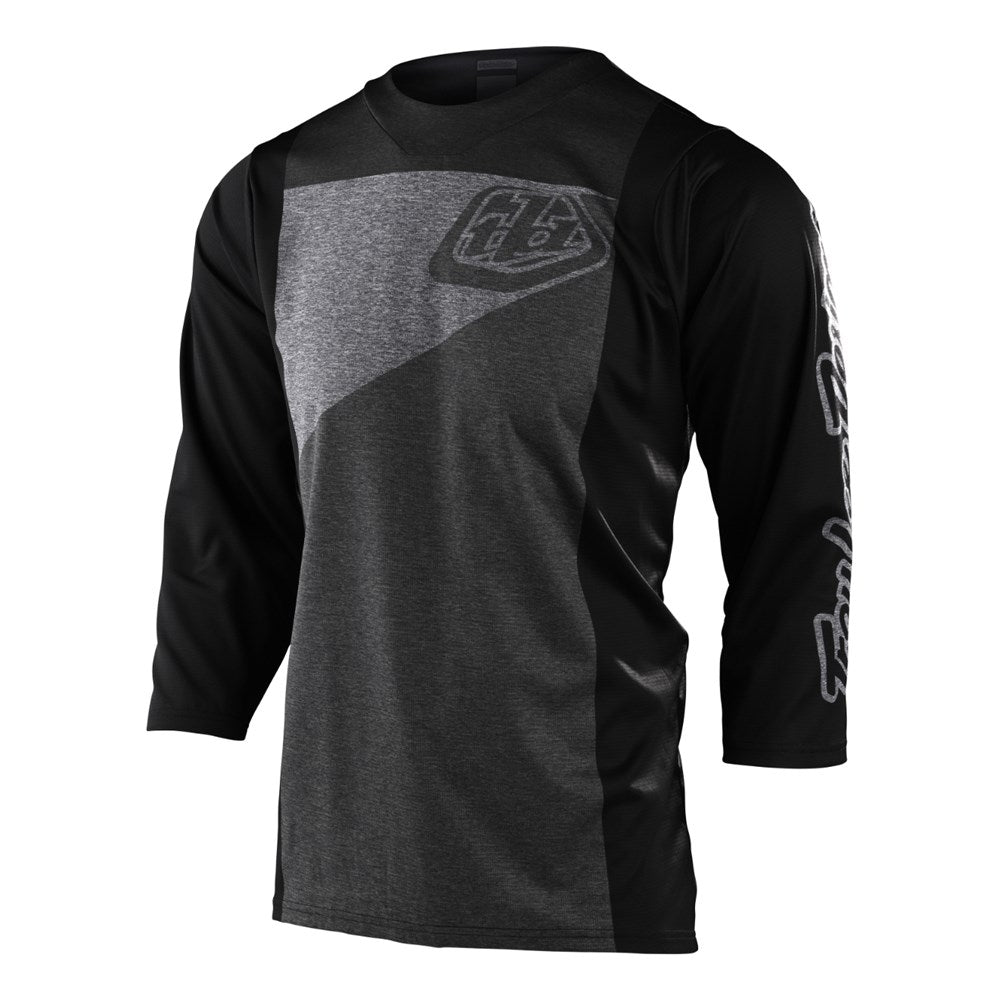 Tld Ruckus 3/4 Jersey Tres Htr Grey / Charcoal Med - Ultimate Cycles Nowra