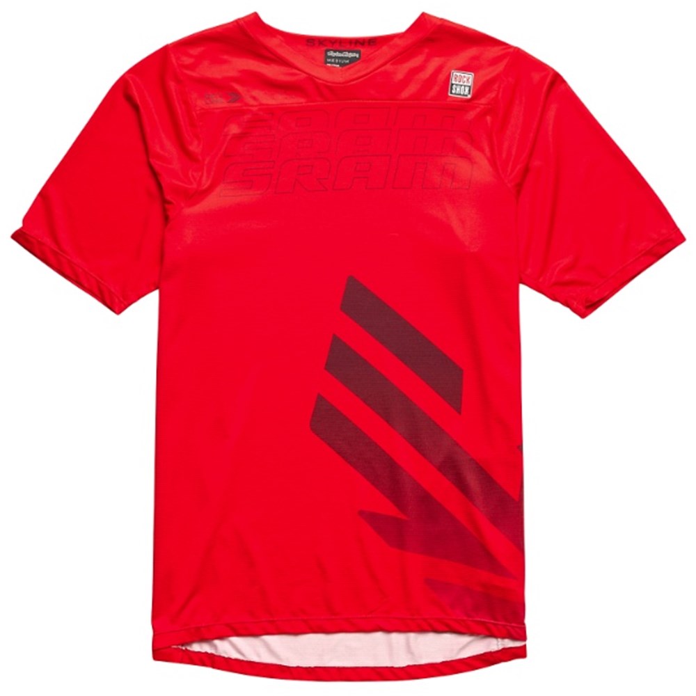 Tld 24.1 Skyline Ss Jersey Sram Eagle One Fiery Red Med - Ultimate Cycles Nowra