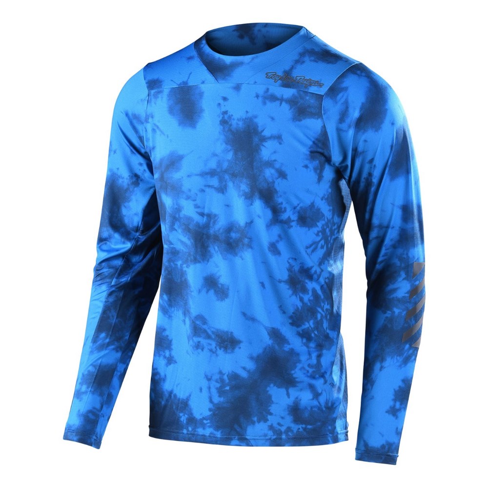 Tld Skyline Ls Jersey Tie Dye Slate Blue 2Xl - Ultimate Cycles Nowra