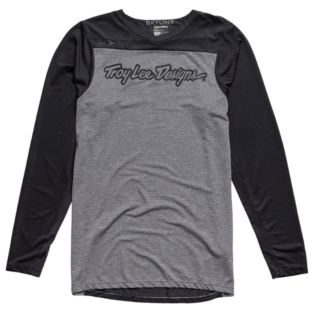 Tld 24.1 Skyline Ls Jersey Signature Htr Grey / Black Med - Ultimate Cycles Nowra