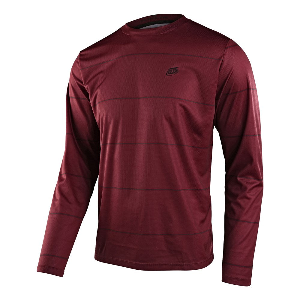 Tld 24.1 Flowline Ls Jersey Revert Wine 2Xl - Ultimate Cycles Nowra
