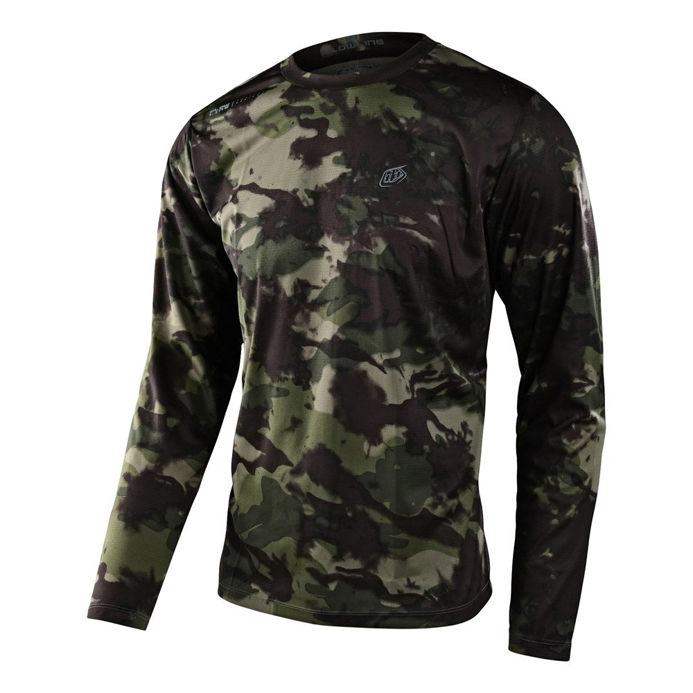 Tld Flowline Ls Jersey Covert Army Green Med - Ultimate Cycles Nowra