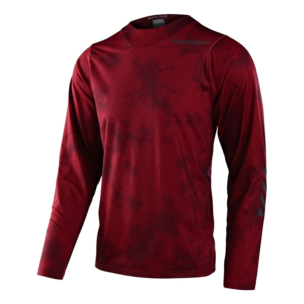 Tld Skyline Chill Ls Jersey Tie Dye Wine Med - Ultimate Cycles Nowra