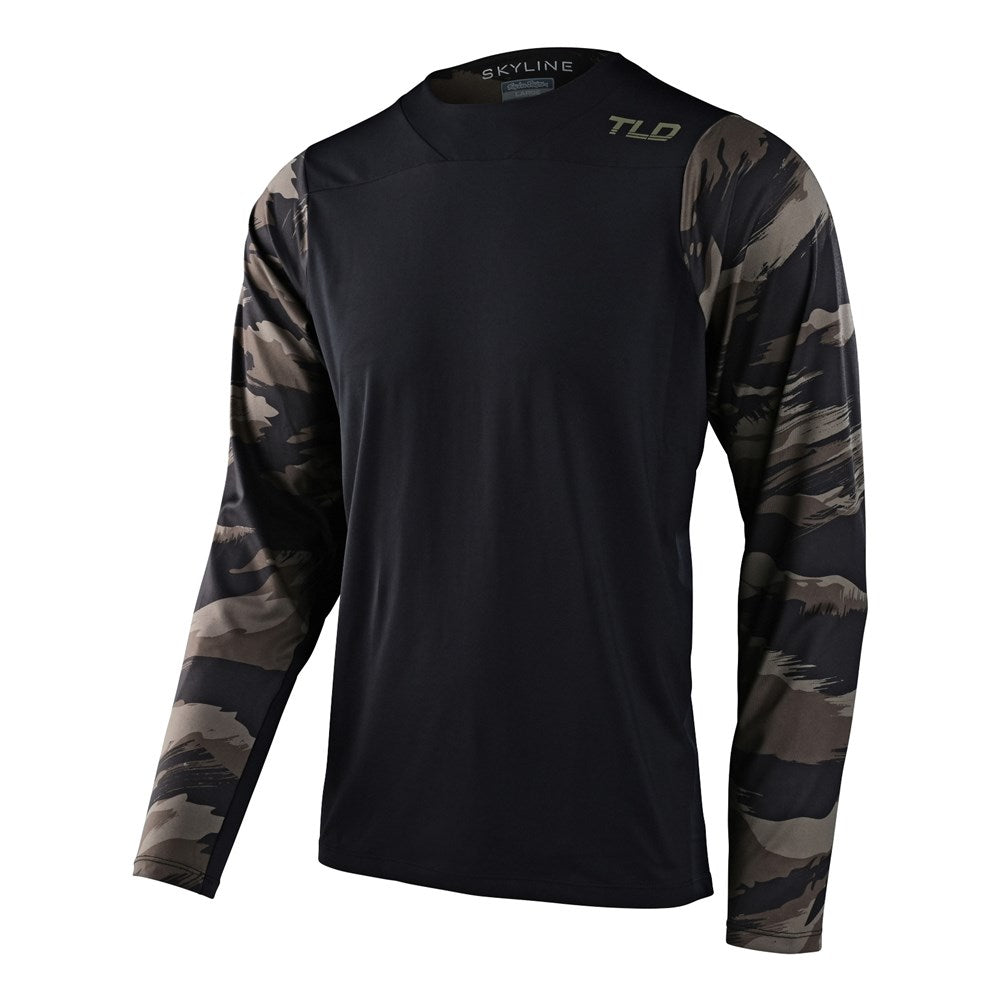 Tld Skyline Chill Ls Jersey Hide Out Black Med - Ultimate Cycles Nowra