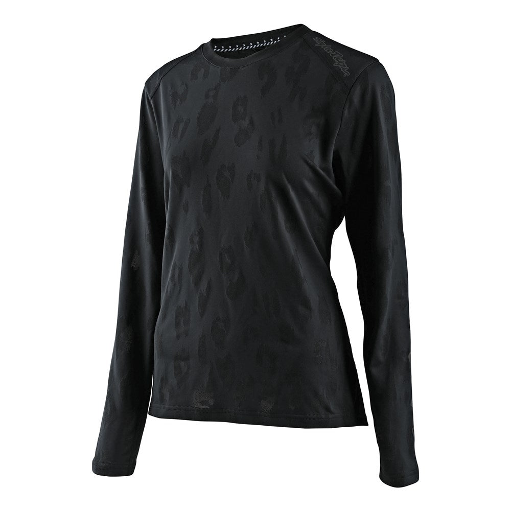 Tld Wmns Lilium Ls Jersey Jacquard Black W-Med - Ultimate Cycles Nowra