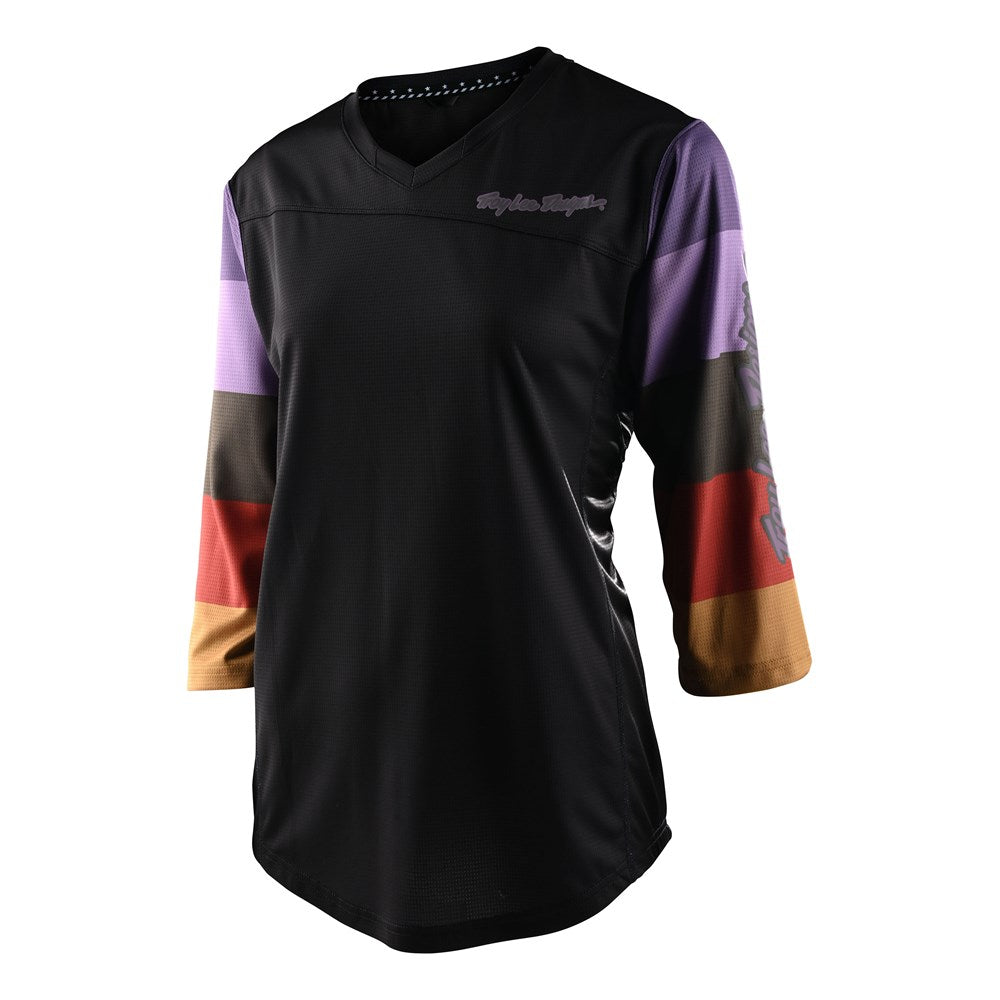 Tld Wmns Mischief 3/4 Jersey Rugby Black W-Xlg - Ultimate Cycles Nowra
