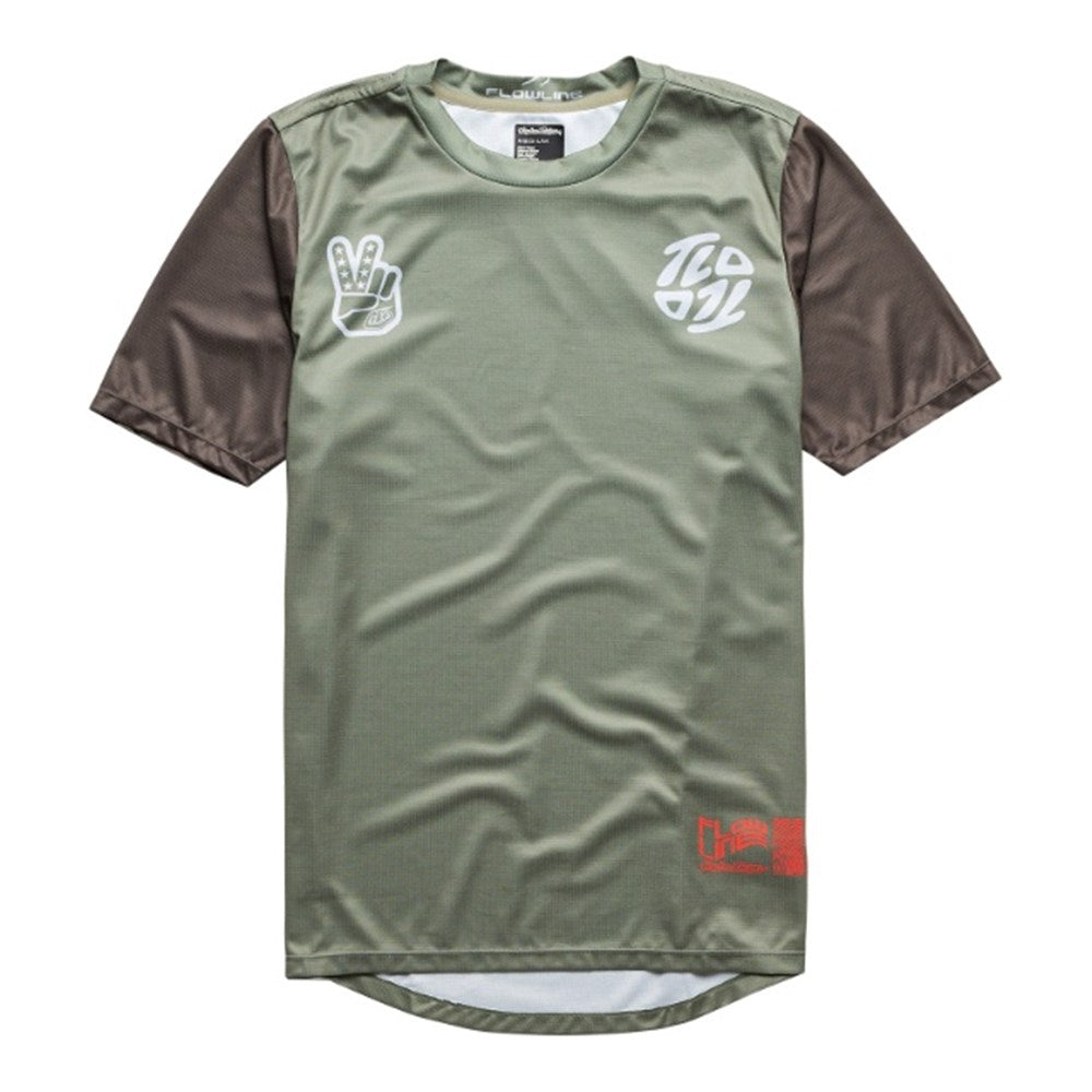 Tld 24.1 Flowline Ss Yth Jersey Flipped Olive Y-Xlg - Ultimate Cycles Nowra