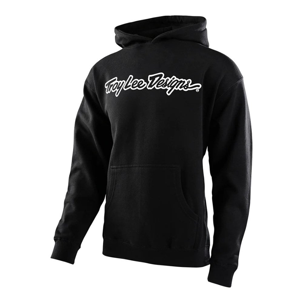 Tld 24.1 Signature Yth Hoodie Black / White Y-Lge - Ultimate Cycles Nowra