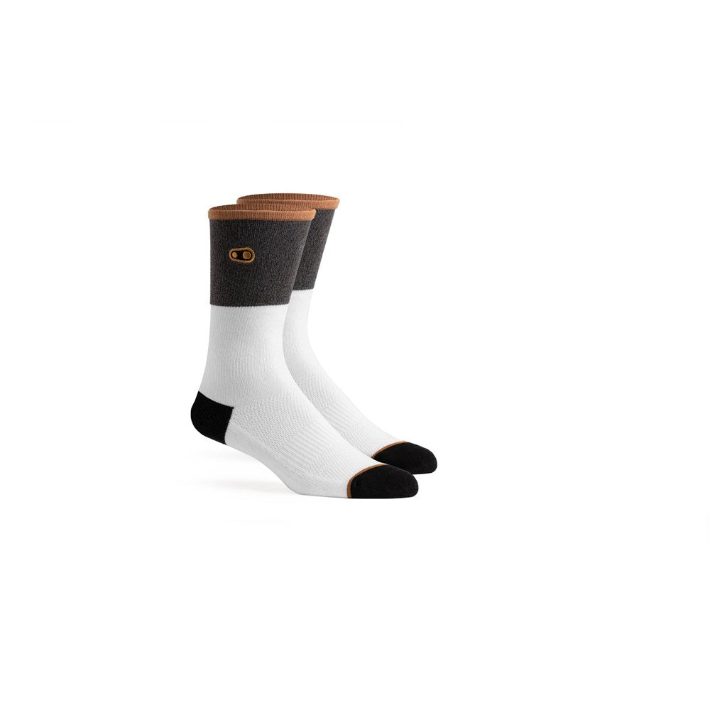 Crankbrothers Sock Icon Mtb Casual White / Grey Lge / Xlg - Ultimate Cycles Nowra